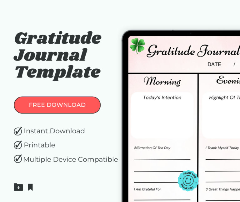 Gratitude Journal Template