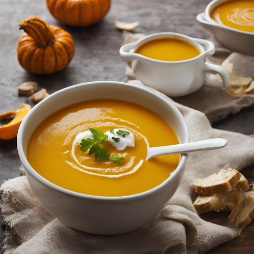 Halloween Dinner Ideas - Pumpkin Ginger Soup