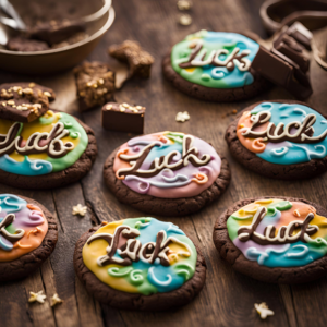 Halloween Treats - chocolate cookies with luck