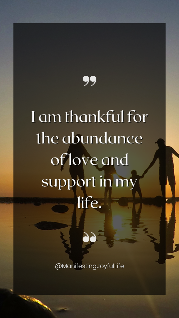 Thanksgiving affirmations for manifestation