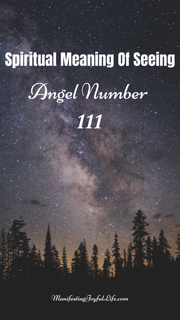 111 angel number meaning